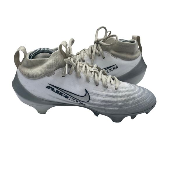 Nike Vapor Pro 1 SE Football Cleats White Silver Mens 8 main image 8